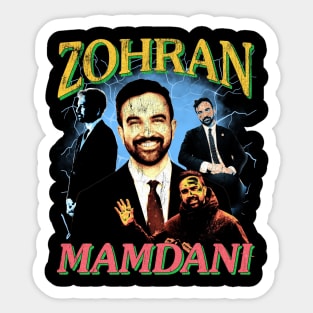 Zohran Mamdani Vintage Stickers for Sale | TeePublic
